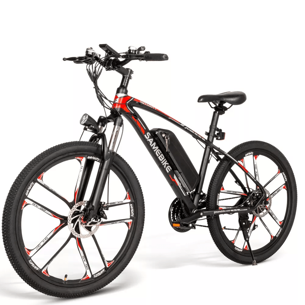 SamEBike Electric Cruiser EBike SM26 - Black and Red