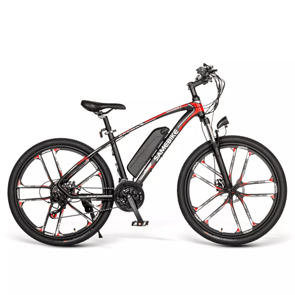 SamEBike Electric Cruiser EBike SM26 - Black and Red